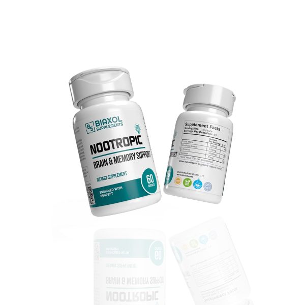 Nootropic (60 capsules) Biaxol Supplements photo d'emballage