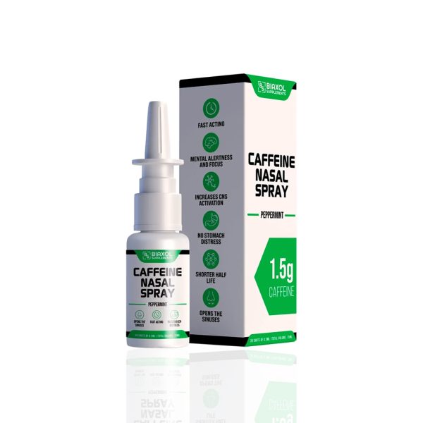 Caffeine Nasal Spray 15 ml Biaxol Supplements photo d'emballage