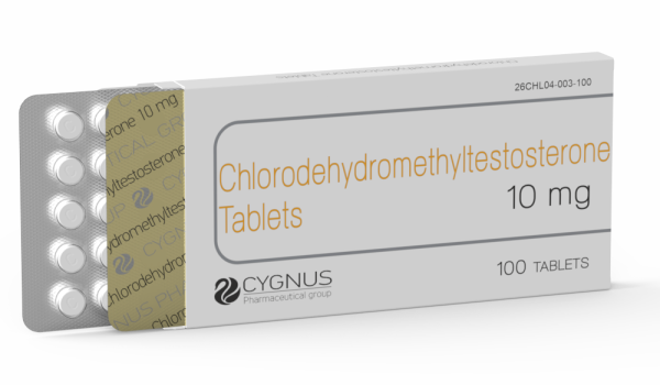 Chlorodehydromethyltestosterone (Turinabol) 10 mg Cygnus photo d'emballage