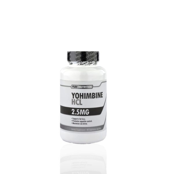 Yohimbine HCL 2,5 mg Pure Nutrition photo d'emballage