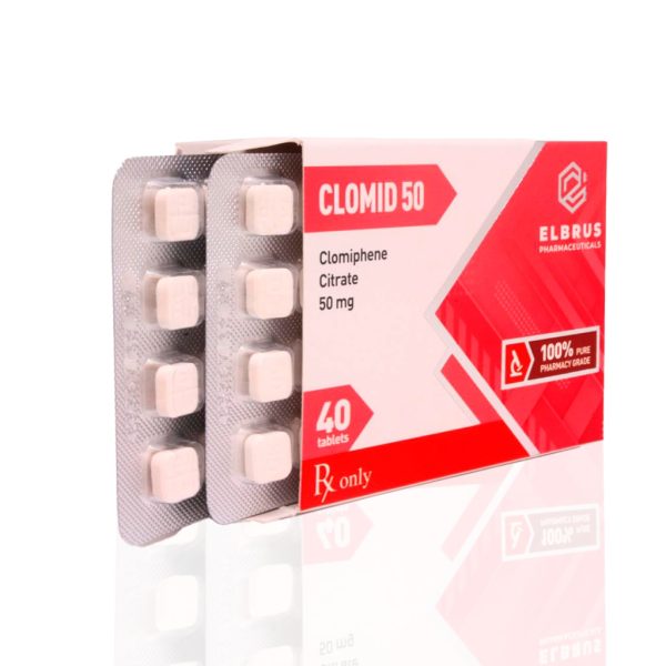 Clomid 50 mg Elbrus Pharmaceuticals photo d'emballage