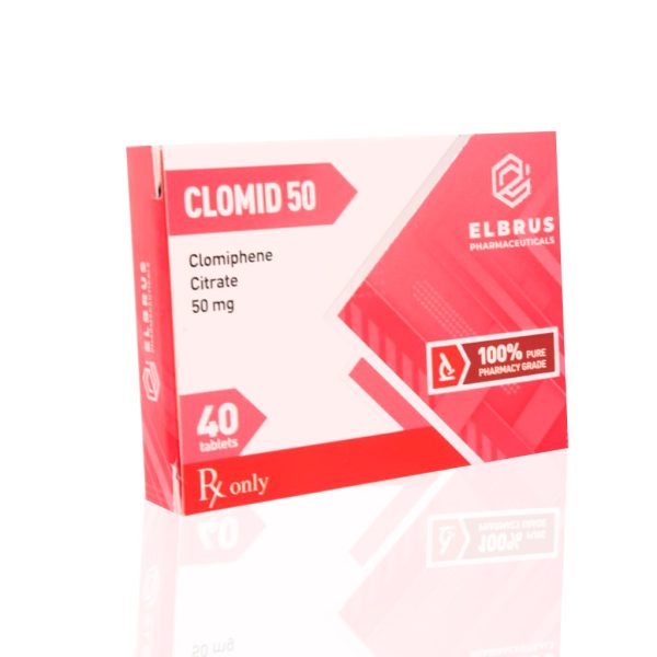 Clomid 50 mg Elbrus Pharmaceuticals photo d'emballage